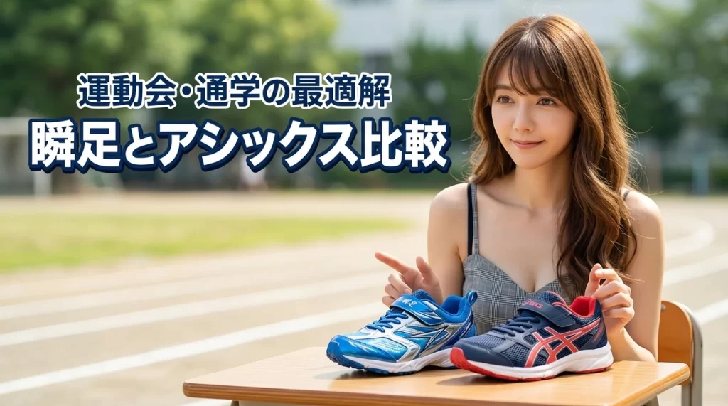 瞬足とアシックスの比較でどっちを買うべきか悩む親御さんへ！運動会や通学の最適解