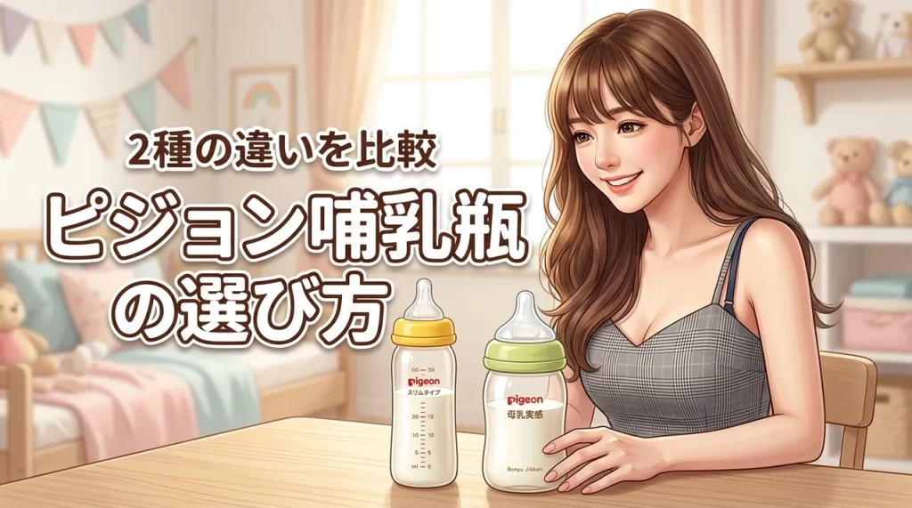 ピジョンのスリムタイプと母乳実感の違いは？失敗しない3つの選び方