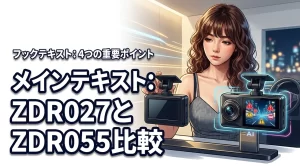コムテックZDR027とZDR055の違いを4つの重要ポイントで徹底比較！
