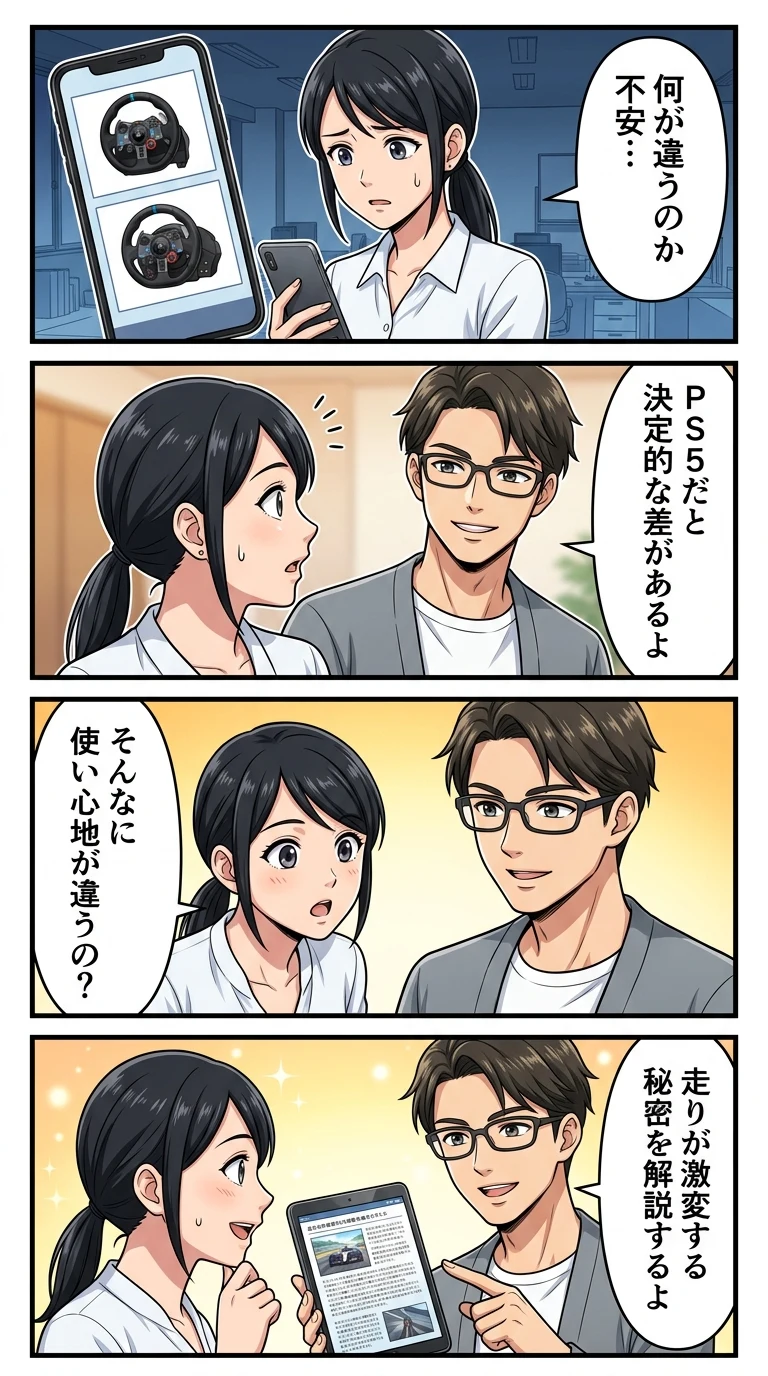 ロジクール ハンコン g29 g923 違い