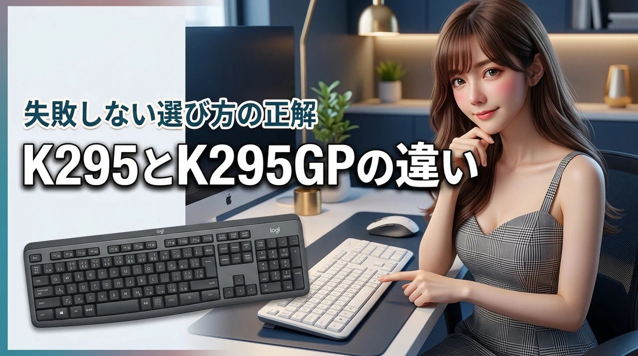 【結論】ロジクールk295とk295gpの違いはこれ！失敗しない選び方の正解