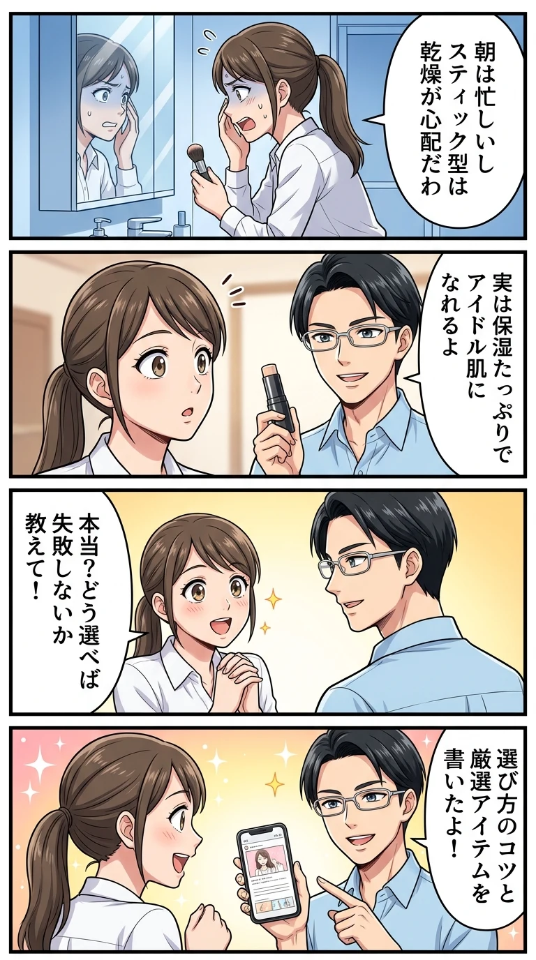 韓国コスメ スティックファンデーション
