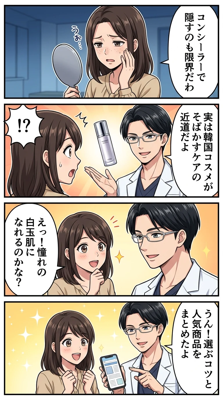 韓国コスメ そばかすに効く