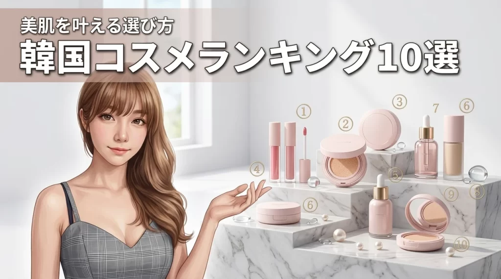 【保存版】最新韓国コスメのランキング10選！美肌を叶える失敗しない選び方を紹介