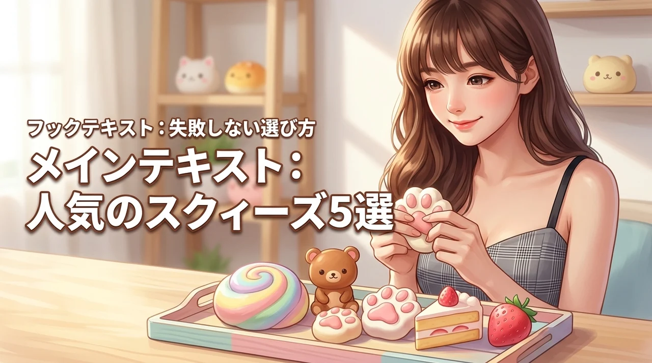 人気のスクィーズおすすめ5選！失敗しない選び方や癒やしのメリットを丁寧に紹介