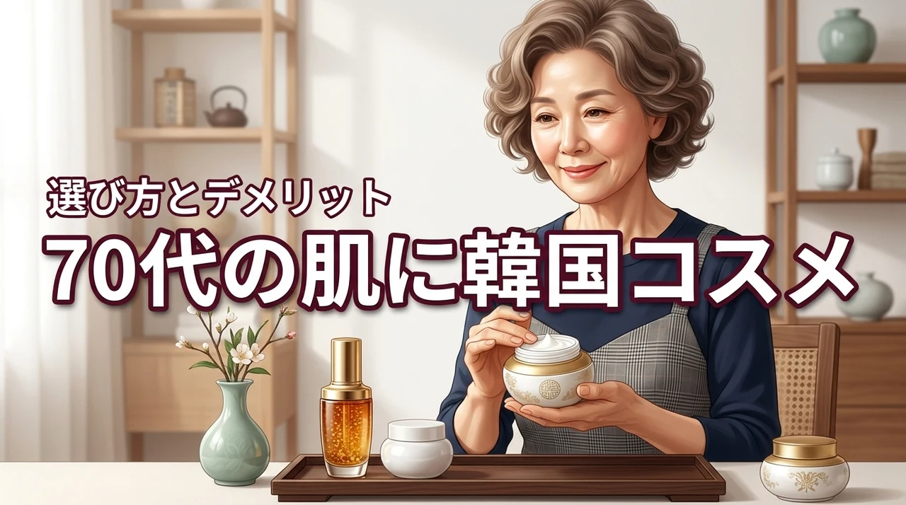 70代の肌悩みには韓国コスメ！母へのギフトにも最適な選び方とデメリットを解説