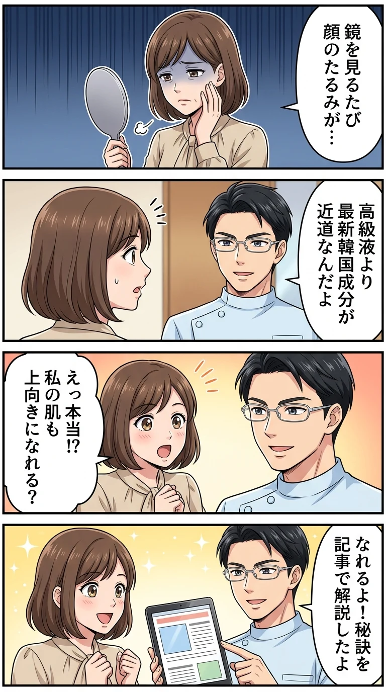 韓国コスメ たるみ