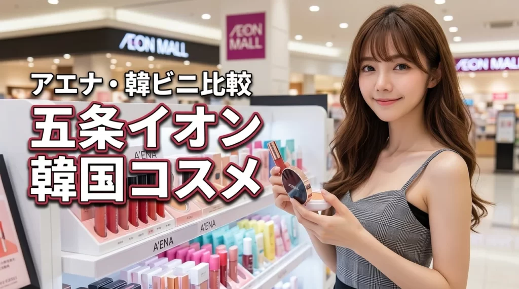 五条のイオンで韓国コスメを探すならここ！アエナや韓ビニなど注目の3店を比較