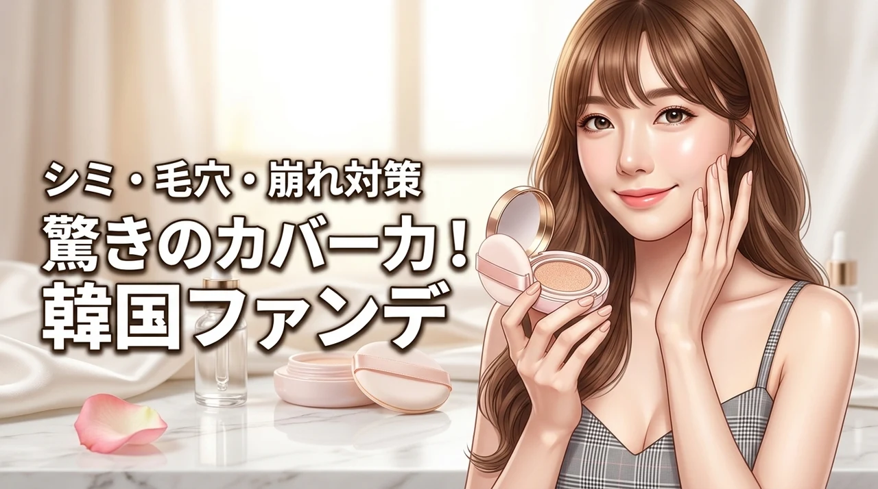 韓国コスメのファンデーションはカバー力が凄い？シミや毛穴を隠して崩れない美肌へ