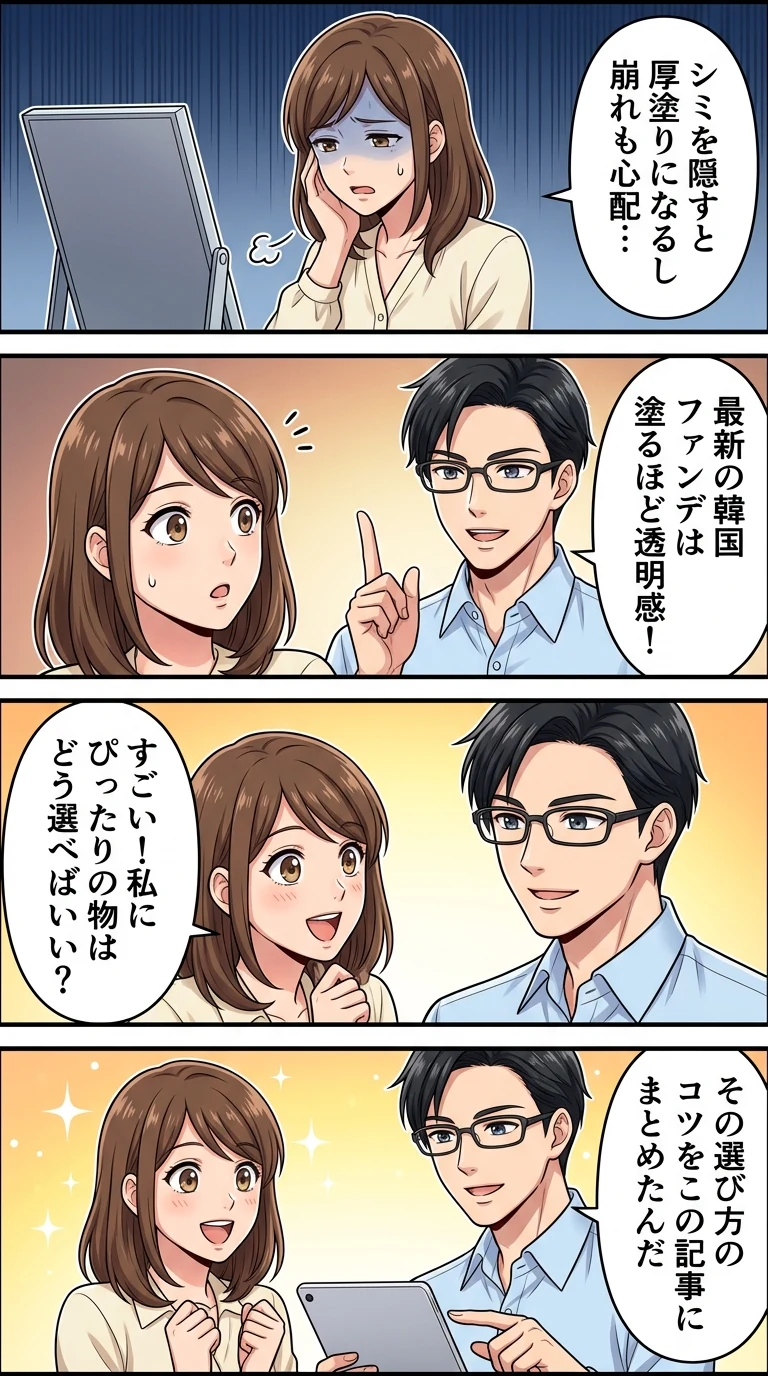 韓国コスメ ファンデーション カバー力