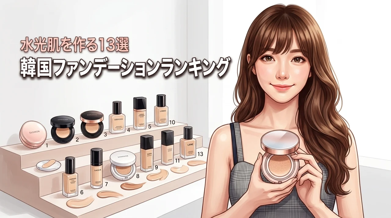 韓国コスメでファンデーションのランキング決定版！憧れの水光肌を作るおすすめ13選