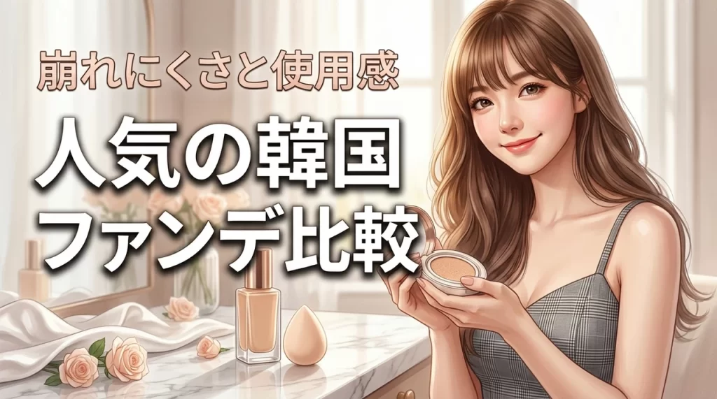 韓国コスメのファンデーションで人気の種類はどれ？崩れにくさや使用感を比較！