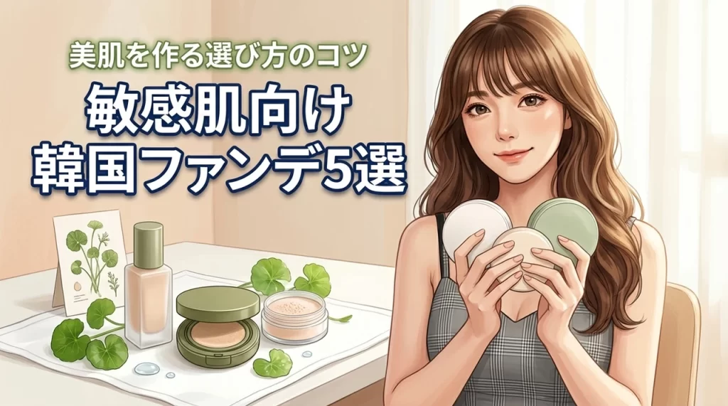 韓国コスメのファンデーションで敏感肌を美肌に！厳選おすすめ5品と選び方のコツ
