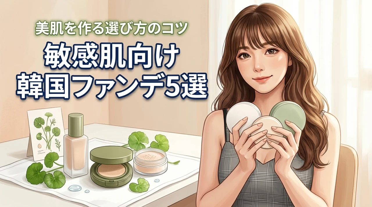 韓国コスメのファンデーションで敏感肌を美肌に！厳選おすすめ5品と選び方のコツ