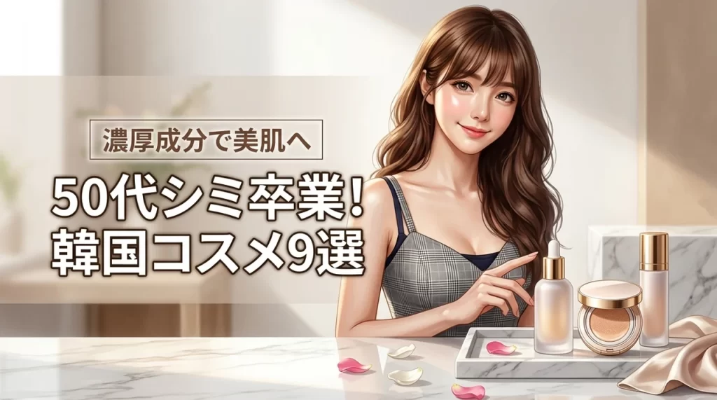 韓国コスメで50代のシミ悩みを卒業！濃厚成分で美肌を叶える人気アイテム9選
