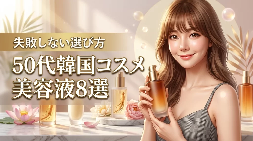 50代のエイジングケアに効く韓国コスメ美容液8選！失敗しない選び方のコツを公開