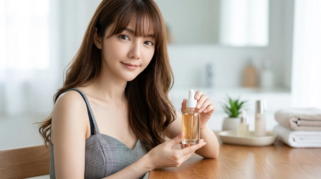 おすすめの韓国コスメ系卵殻膜美容液と関連アイテム5選をイメージした写真風の画像