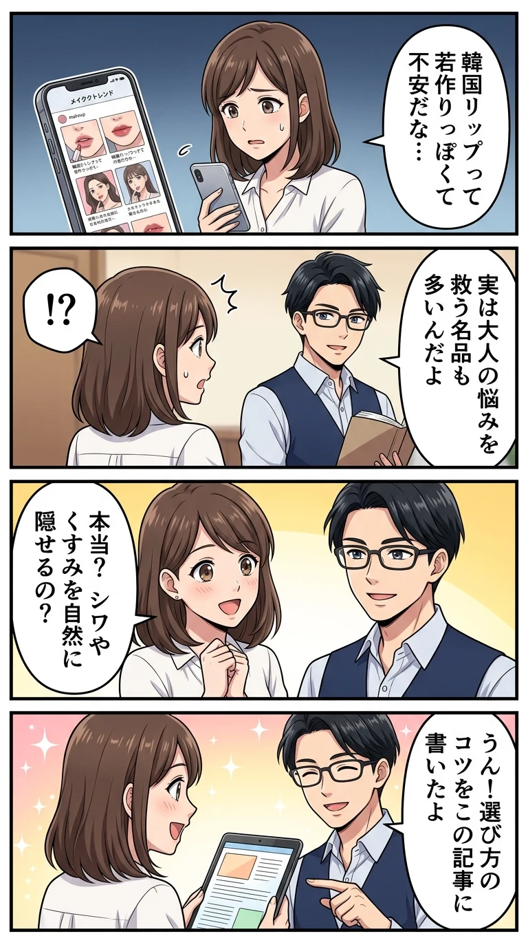 韓国コスメ 50代 リップ