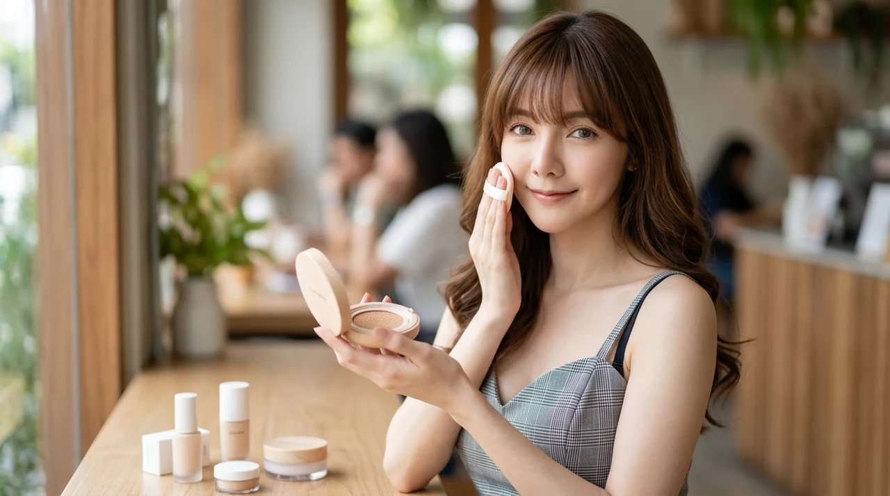 50代の肌を輝かせる韓国コスメファンデーション8選をイメージした写真風の画像