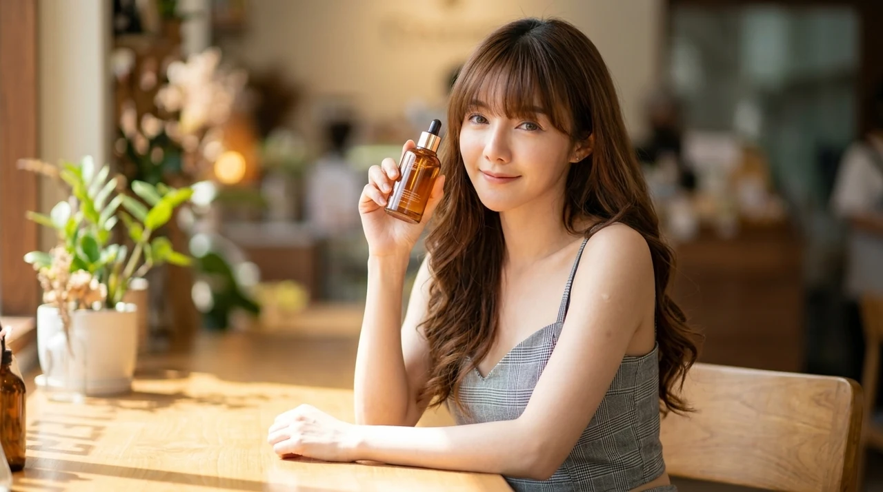 60代が韓国コスメをスキンケアに取り入れる5つのメリットをイメージした写真風の画像
