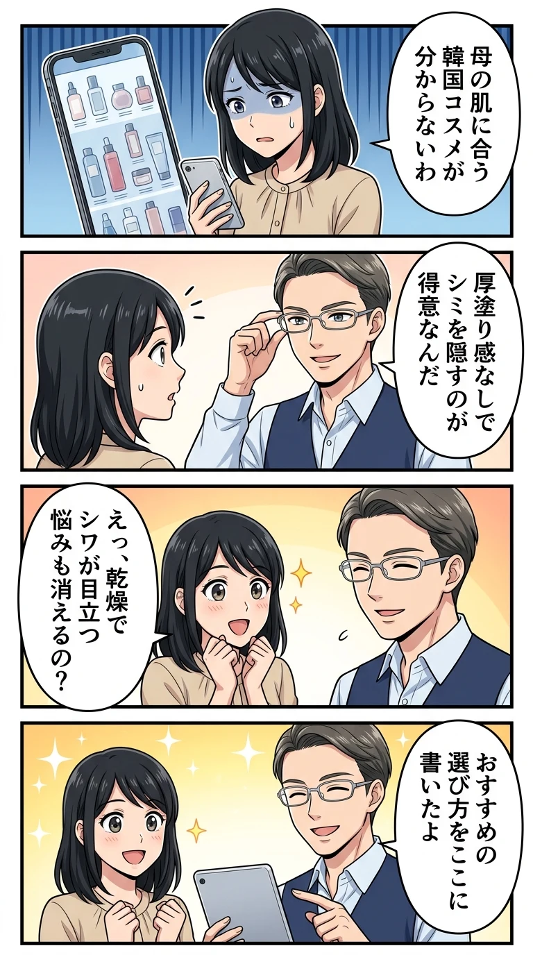 韓国コスメ 60代 ファンデーション