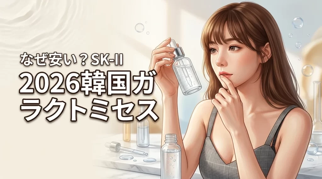 【比較】韓国コスメのガラクトミセスはなぜ安い？SK-IIとの違いや効果を調査（記事のアイキャッチ画像）