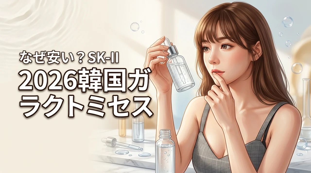 【比較】韓国コスメのガラクトミセスはなぜ安い？SK-IIとの違いや効果を調査（記事のアイキャッチ画像）
