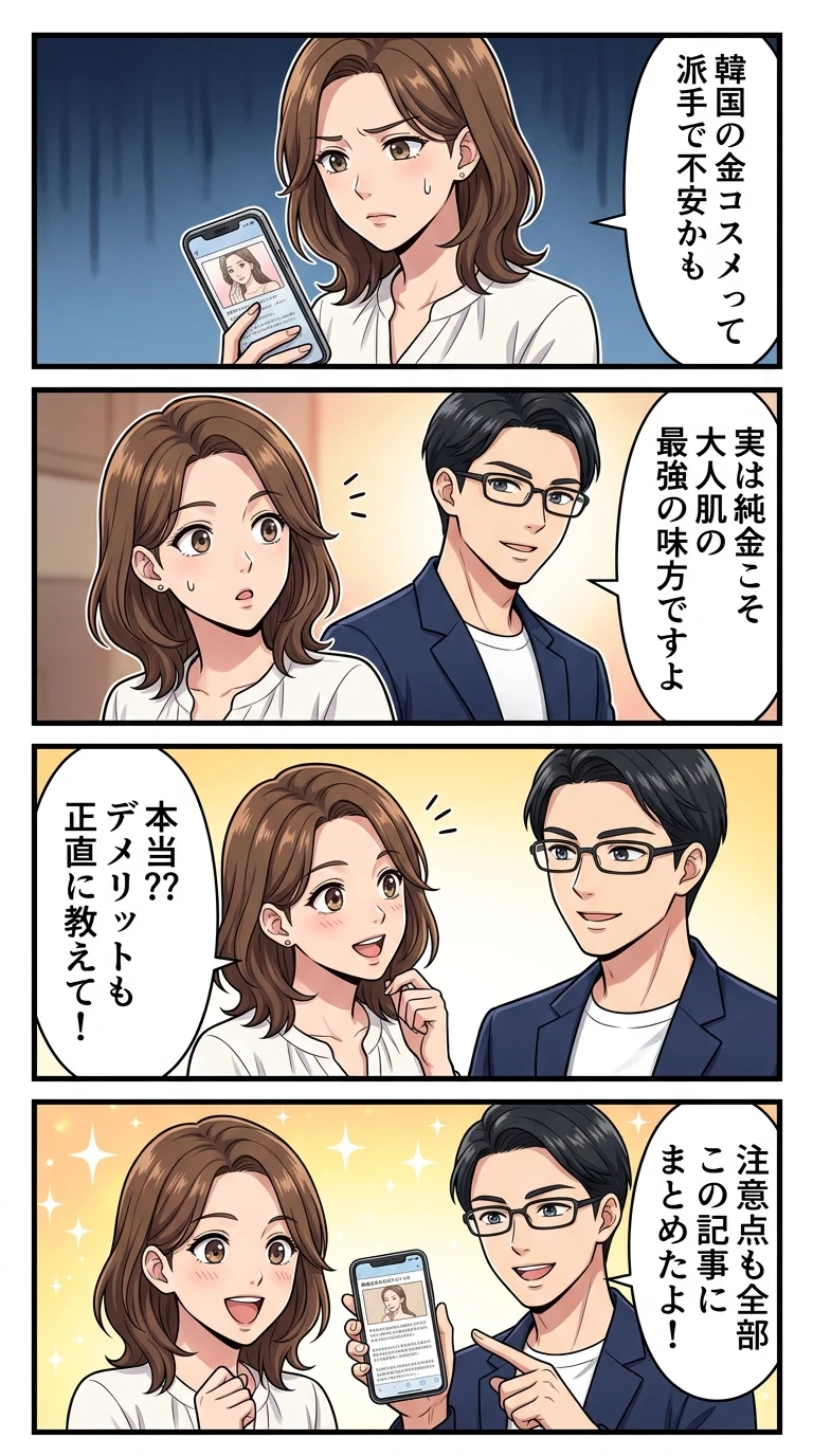 韓国コスメ ゴールド
