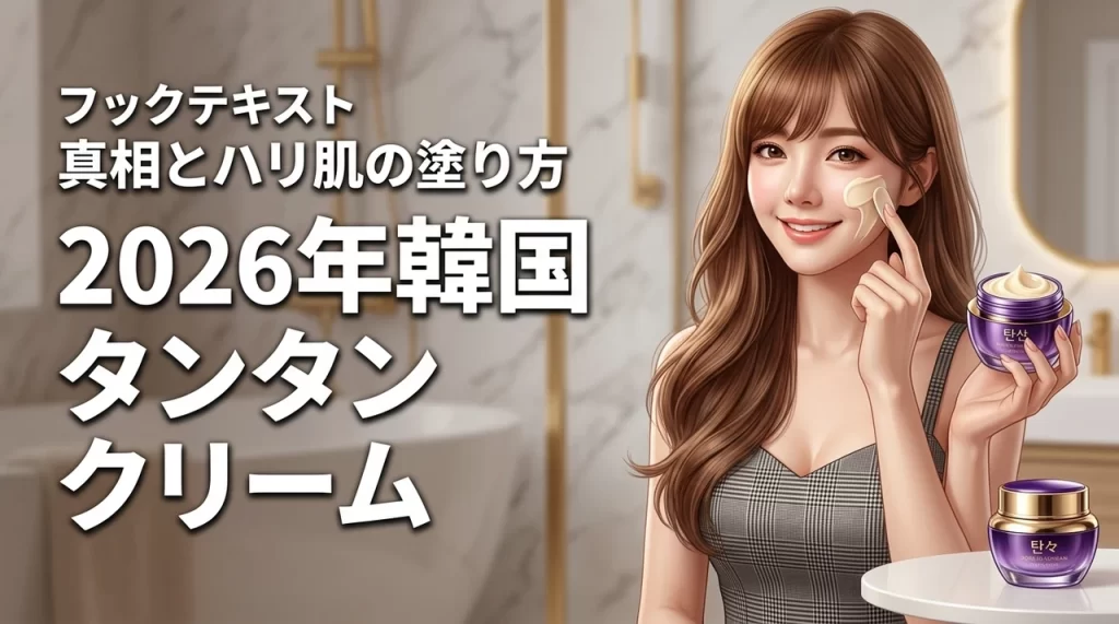 韓国コスメのタンタンクリームは効果ない？悪い口コミの真相と驚きのハリ肌を作る塗り方（記事のアイキャッチ画像）