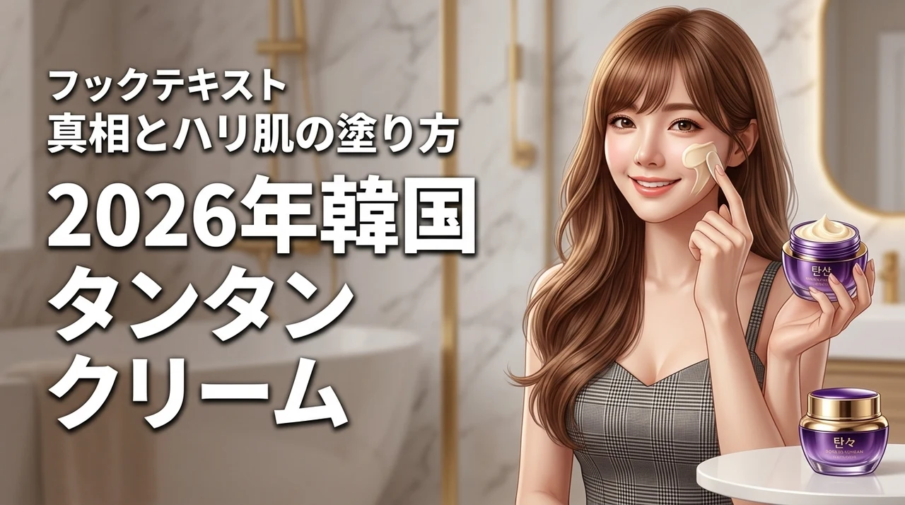 韓国コスメのタンタンクリームは効果ない？悪い口コミの真相と驚きのハリ肌を作る塗り方（記事のアイキャッチ画像）