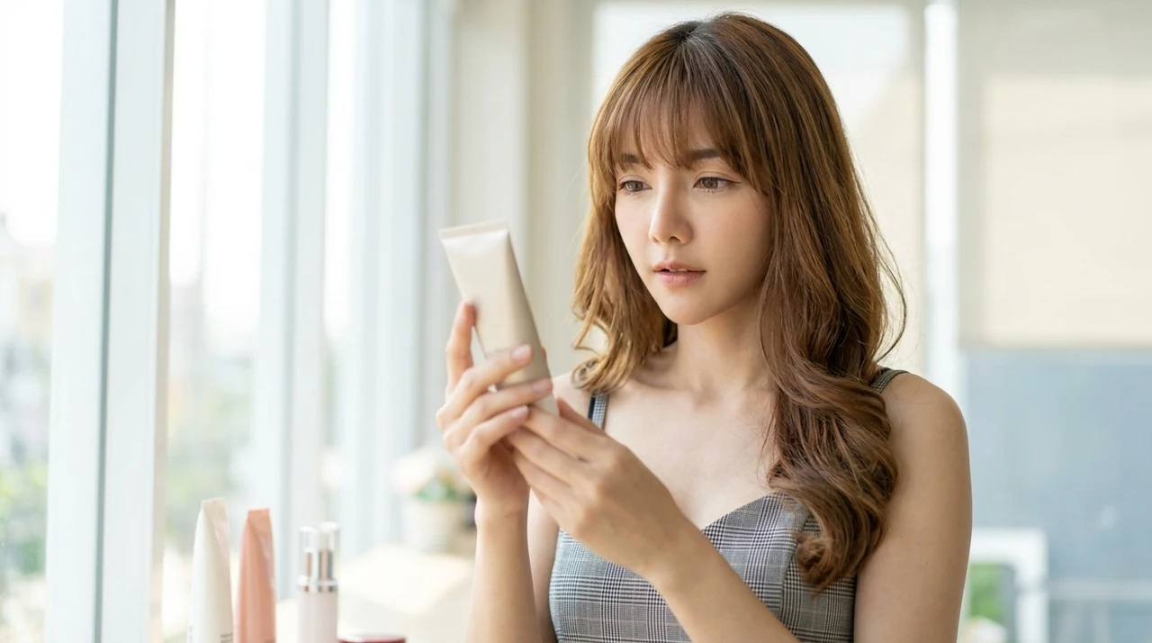 韓国コスメのuv製品で注意すべき3つのデメリットをイメージした写真風の画像