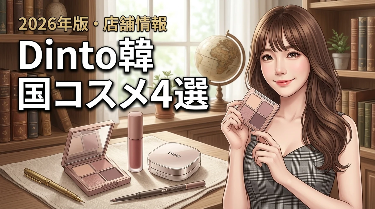 dintoの韓国コスメ人気アイテム4選！5つのメリットと店舗情報を紹介（記事のアイキャッチ画像）