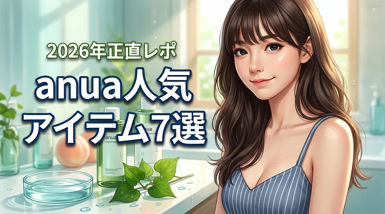 韓国コスメのanuaおすすめ人気アイテム7選！メリット・デメリットを正直に解説（記事のアイキャッチ画像）