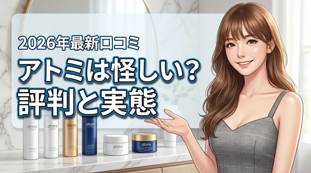 韓国コスメのアトミって怪しい？評判や口コミから分かったメリットとデメリット（記事のアイキャッチ画像）