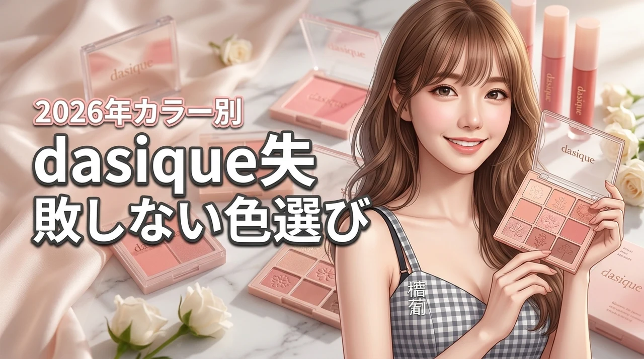 韓国コスメdasiqueの色選びで迷う人必見！パーソナルカラー別の失敗しないコツ（記事のアイキャッチ画像）