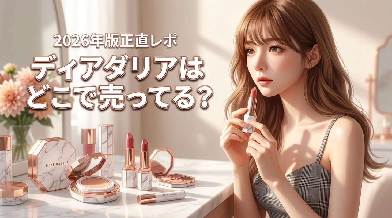 韓国コスメのディアダリアはどこで売ってる？人気の秘密や使用感を正直レビュー（記事のアイキャッチ画像）