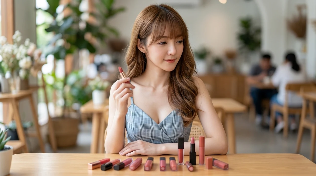 韓国リップを使う5つのメリットをイメージした写真風の画像