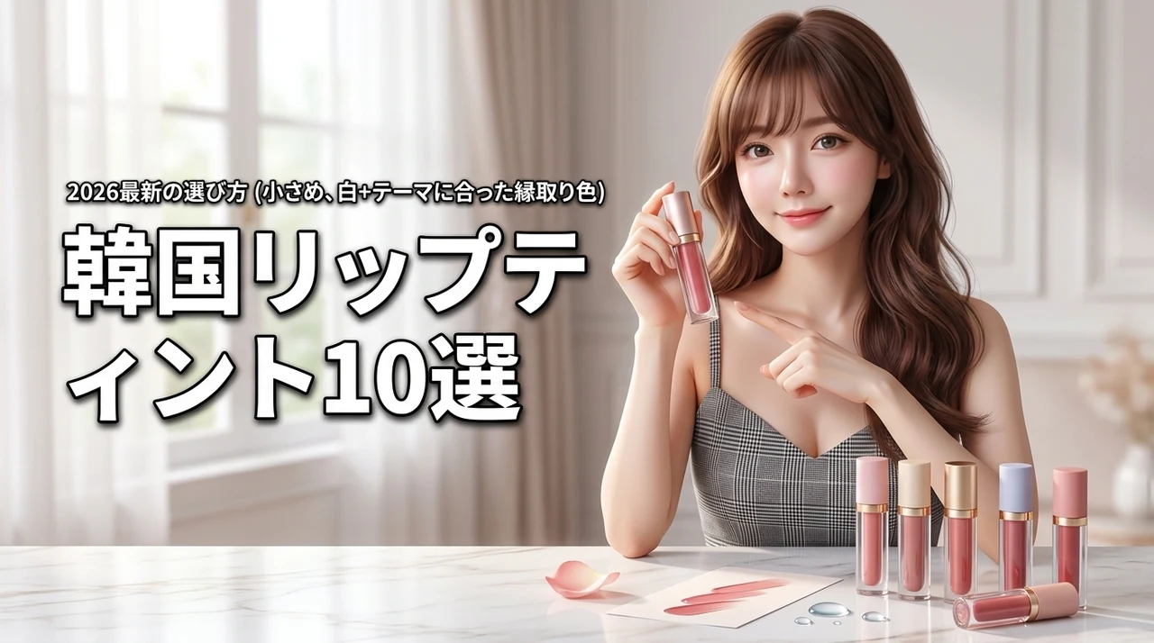 韓国コスメのリップティントおすすめ10選！失敗しない選び方のコツを伝授（記事のアイキャッチ画像）