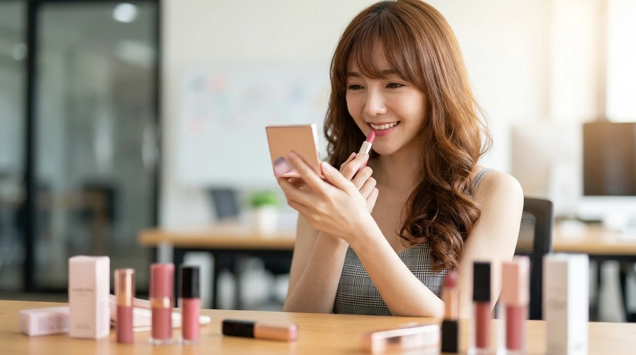 人気の韓国コスメ リップスティックおすすめランキング9選をイメージした写真風の画像
