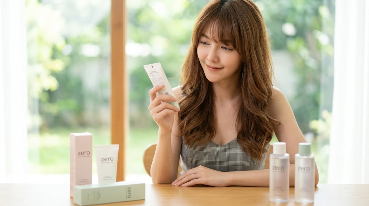 韓国コスメ「ゼロ」製品の選び方と効果を倍増させる使い方をイメージした写真風の画像